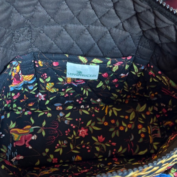 Vera Bradley Floral Ming Oriental Black Tote Bag- Medium - Picture 7 of 10
